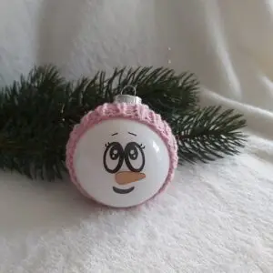 Christbaumkugel - Schneemann